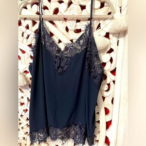 Express Navy Lace Tank